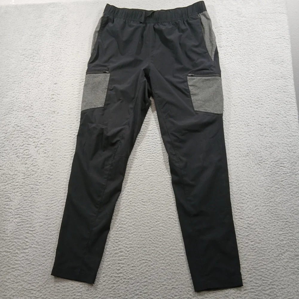 Eddie Bauer Sri Lanka Hybrid Cargo Jogger Pants L Black‎ Polyester Spandex EUC